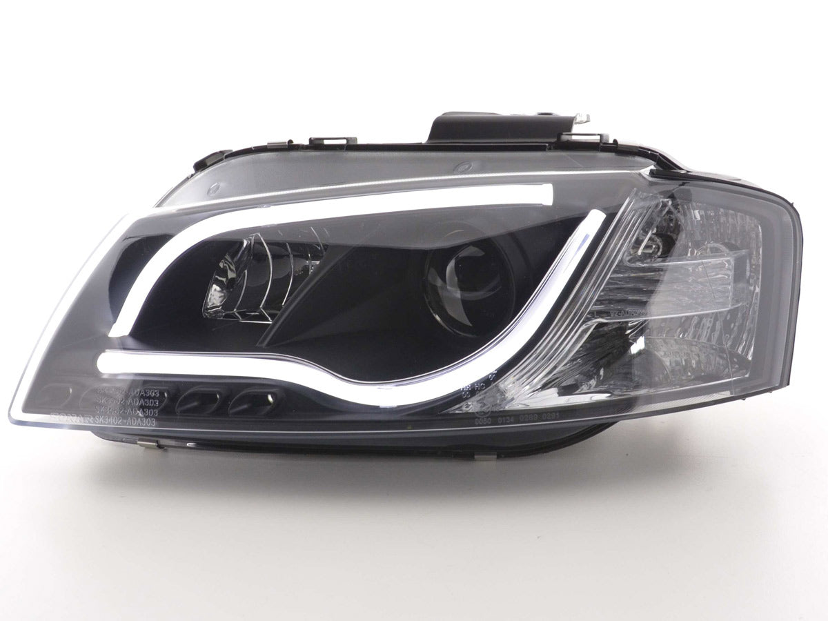 Scheinwerfer Set Daylight LED TFL-Optik Audi A3 Typ 8P/8PA 03-08 schwarz Scheinwerfer Set Daylight LED TFL-Optik Audi A3 Typ 8P/8PA 03-08 schwarz